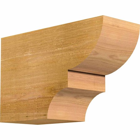 Ekena Millwork Ridgewood Rough Sawn Rafter Tail, Western Red Cedar, 6"W x 10"H x 16"L RFT06X10X16RID00RWR